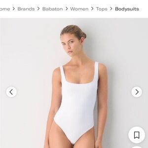 Babaton white bodysuit